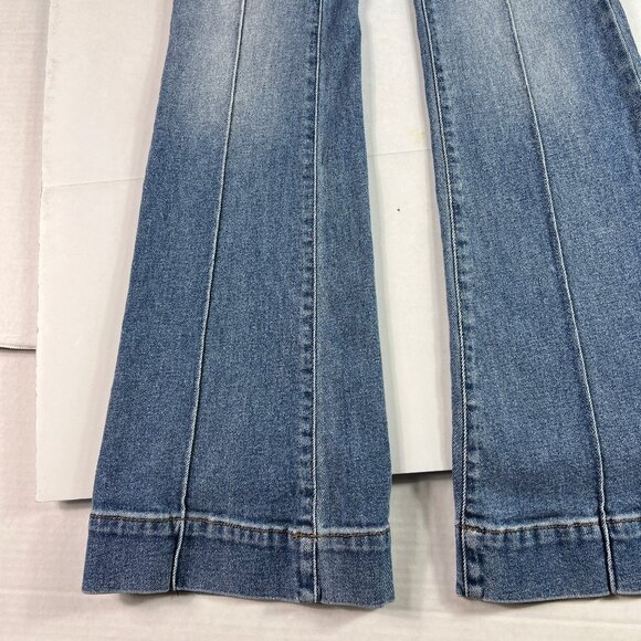 Revice Jean Women 24x32* Venus Flare Star High Rise Blue Front Seam Denim Tag 27 - Picture 6 of 16